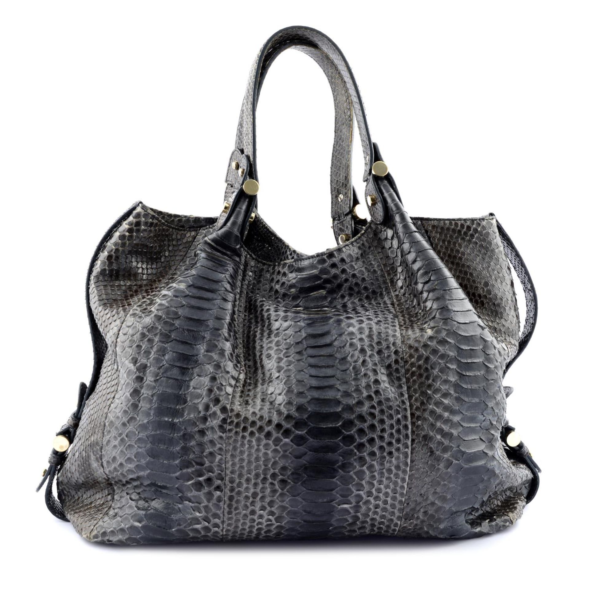 ARMANI - a python skin hobo handbag.
