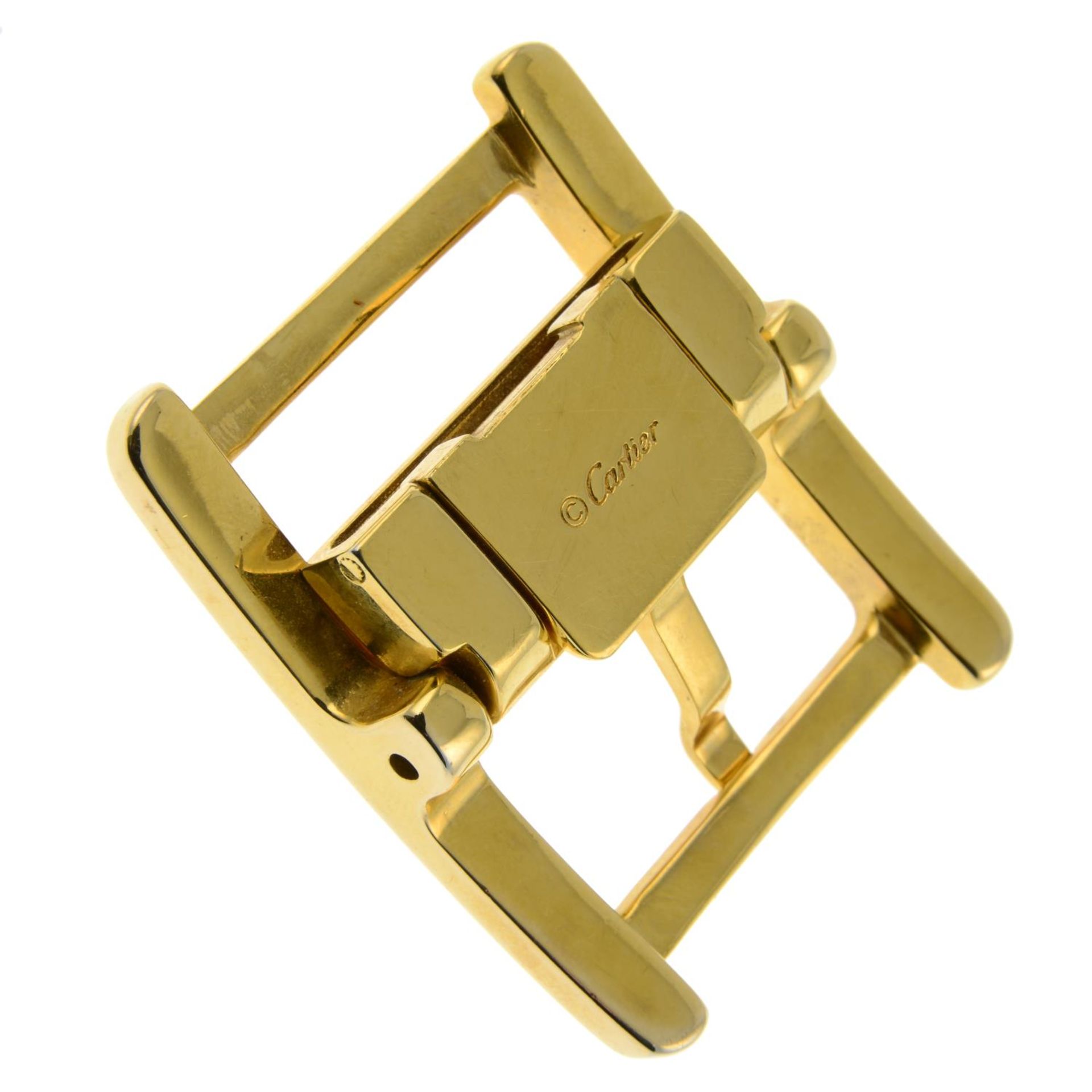 CARTIER - a gold-plated belt buckle. - Bild 2 aus 2