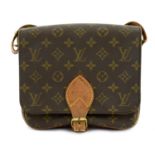 LOUIS VUITTON - a Monogram Cartouchière MM satchel.