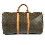 LOUIS VUITTON - a vintage Monogram Keepall 50 luggage bag.