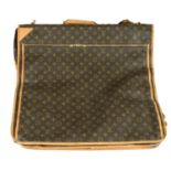 LOUIS VUITTON - a portable Monogram Bandoulière garment bag.