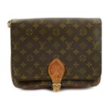 LOUIS VUITTON - a vintage Monogram Cartouchière GM handbag.