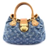 LOUIS VUITTON - a denim Pleaty handbag.