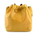 LOUIS VUITTON - a yellow Epi Petite Noé bucket handbag.