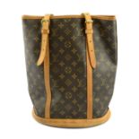 LOUIS VUITTON - a Monogram GM Bucket handbag.