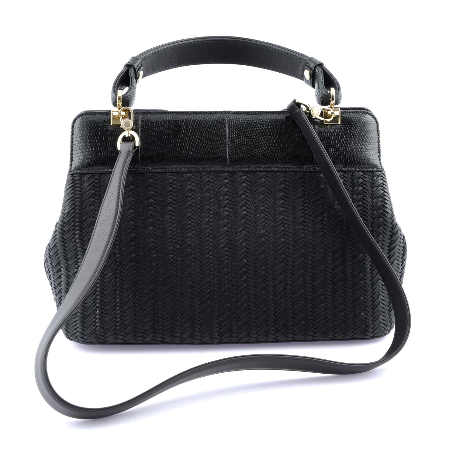 BULGARI - a woven leather Isabella Rossellini handbag. - Image 2 of 5