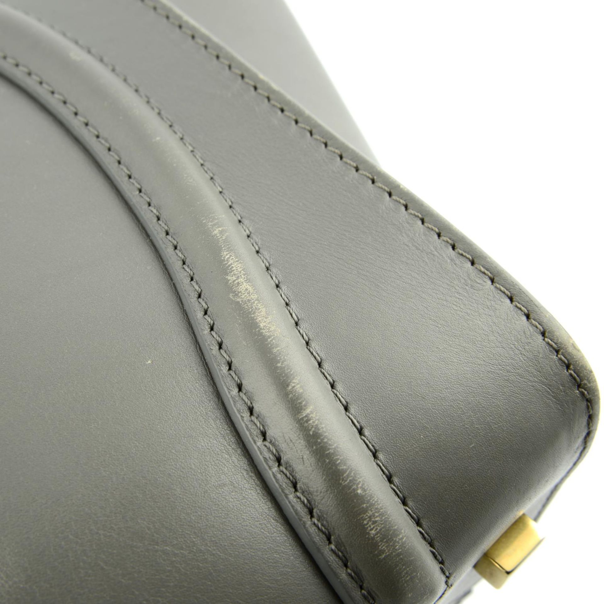 CÉLINE - a grey leather Mini Luggage Tote. - Bild 6 aus 8