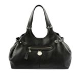 MULBERRY - a black Somerset Hobo handbag.