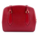 LOUIS VUITTON - a red Epi Sablon handbag.