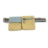 GUCCI - a Monogram Web belt bag.