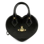 VIVIENNE WESTWOOD - a Frilly Snake heart handbag.