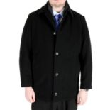 A men's coat and a blazer.