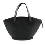LOUIS VUITTON - a black Epi Saint Jacques PM handbag.
