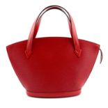 LOUIS VUITTON - a red Epi Saint Jacques PM handbag.