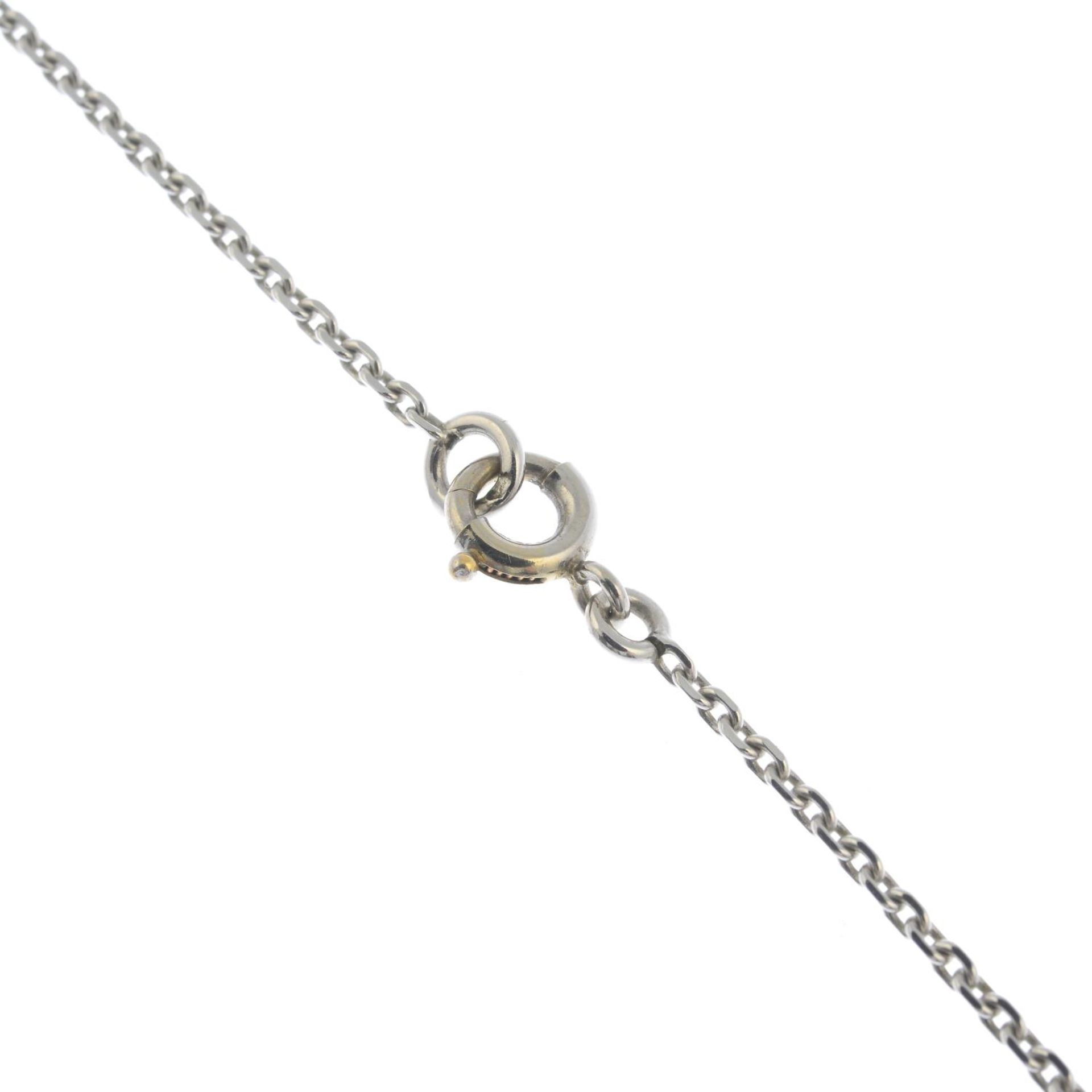 A vari-cut diamond and garnet negligee pendant, - Bild 4 aus 5