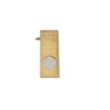 A 1970s 9ct gold cigar cutter.Hallmarks for London, 1979.Length 5.4cms.