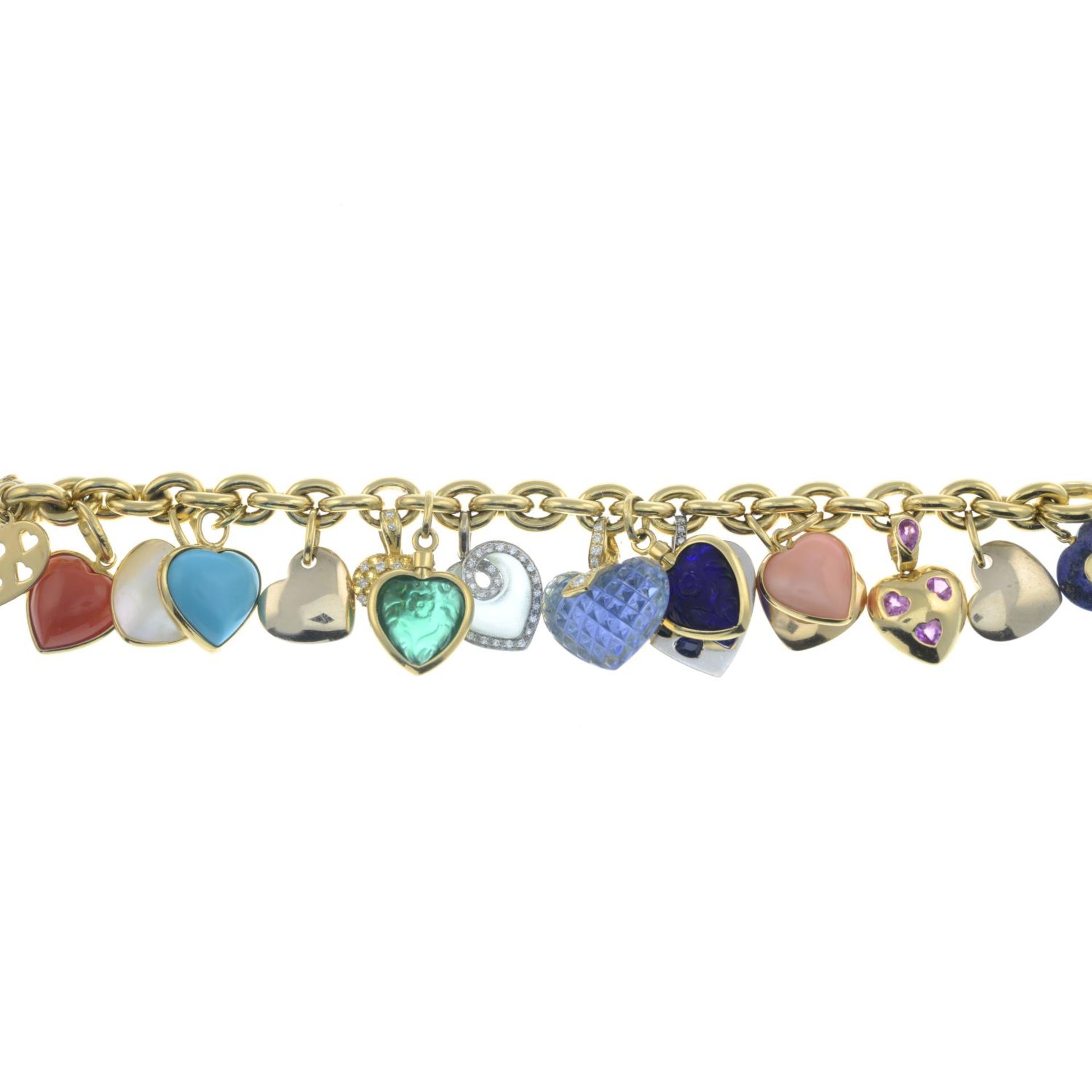 A charm bracelet,