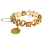 A gem-set bracelet,