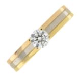 An 18ct gold brilliant-cut diamond 'Trinity' ring,