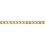 A flat-link bracelet.Italian marks.