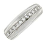 A brilliant-cut diamond dress ring.Estimated total diamond weight 0.35ct,