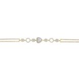 An 18ct gold brilliant-cut diamond bracelet.Total diamond weight 0.75ct.Hallmarks for