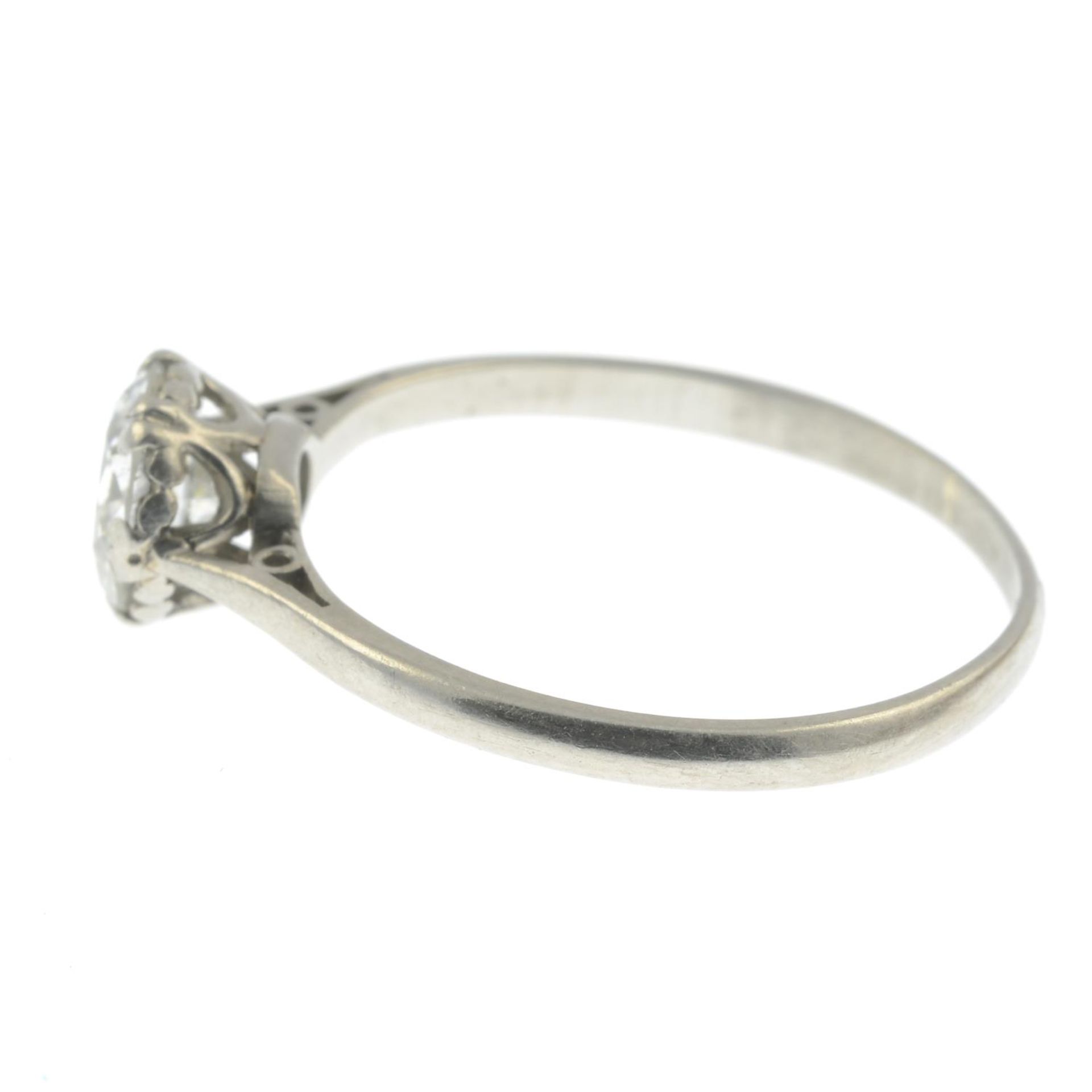 A brilliant-cut diamond single-stone ring.Estimated diamond weight 1ct, - Image 2 of 3