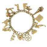 A charm bracelet,