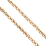 A 9ct gold necklace.Hallmarks for Birmingham, 2001.Length 50cms.