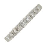 A single-cut diamond full eternity ring.Estimated total diamond weight 1ct.Ring size O.