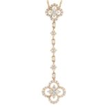 A brilliant-cut diamond pendant,