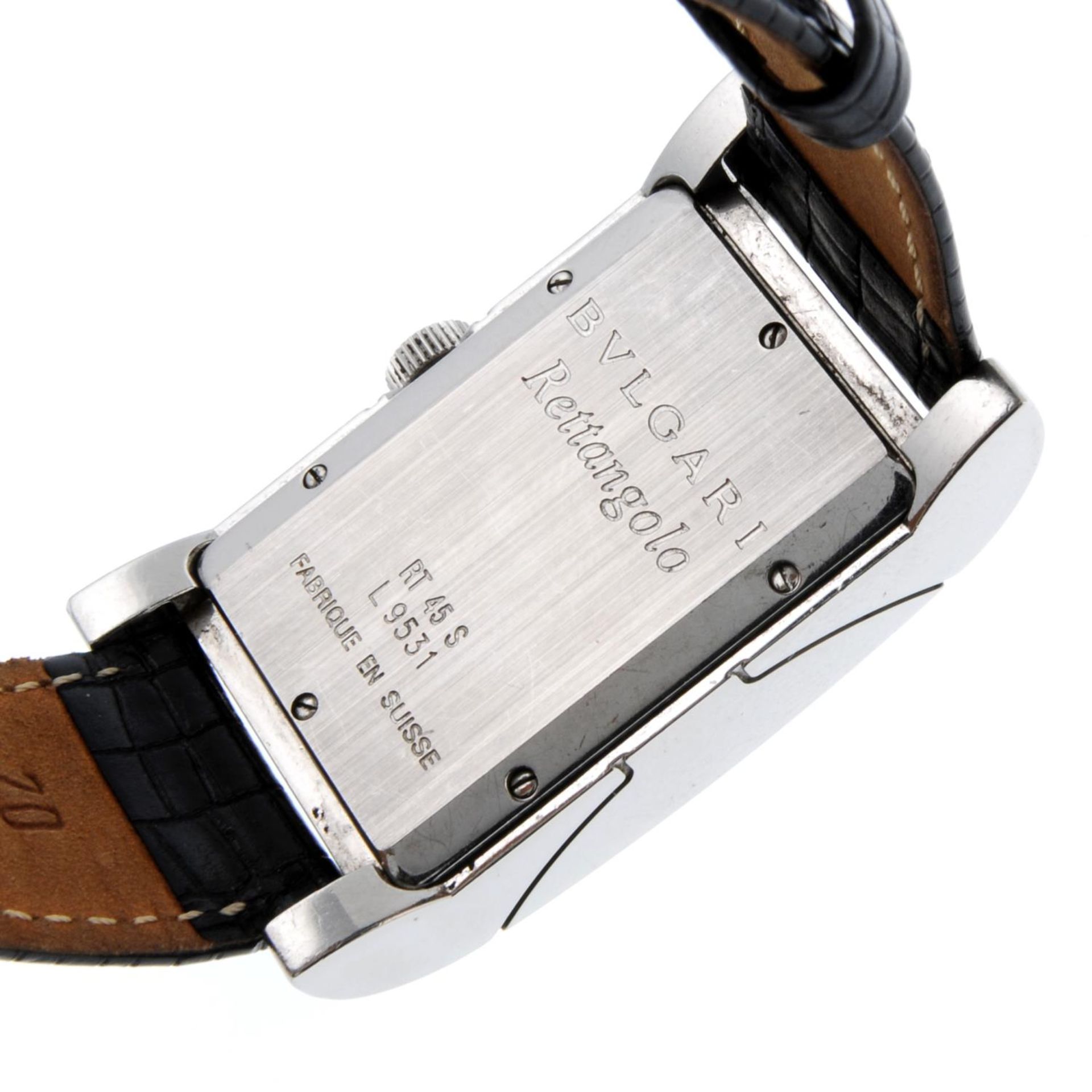 BULGARI - a gentleman's Rettangolo wrist watch. - Image 3 of 4