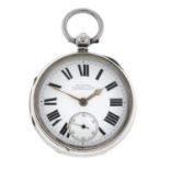 An open face pocket watch by Plummer.