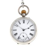 An open face pocket watch.