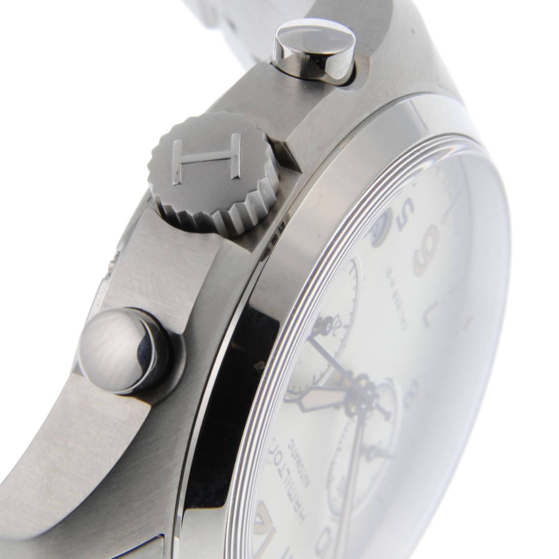 HAMILTON - a gentleman's Khaki Aviation Pilot Pioneer chronograph bracelet watch. - Image 4 of 4