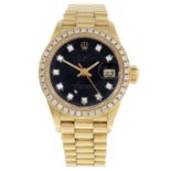 ROLEX - a lady's Oyster Perpetual Datejust bracelet watch.