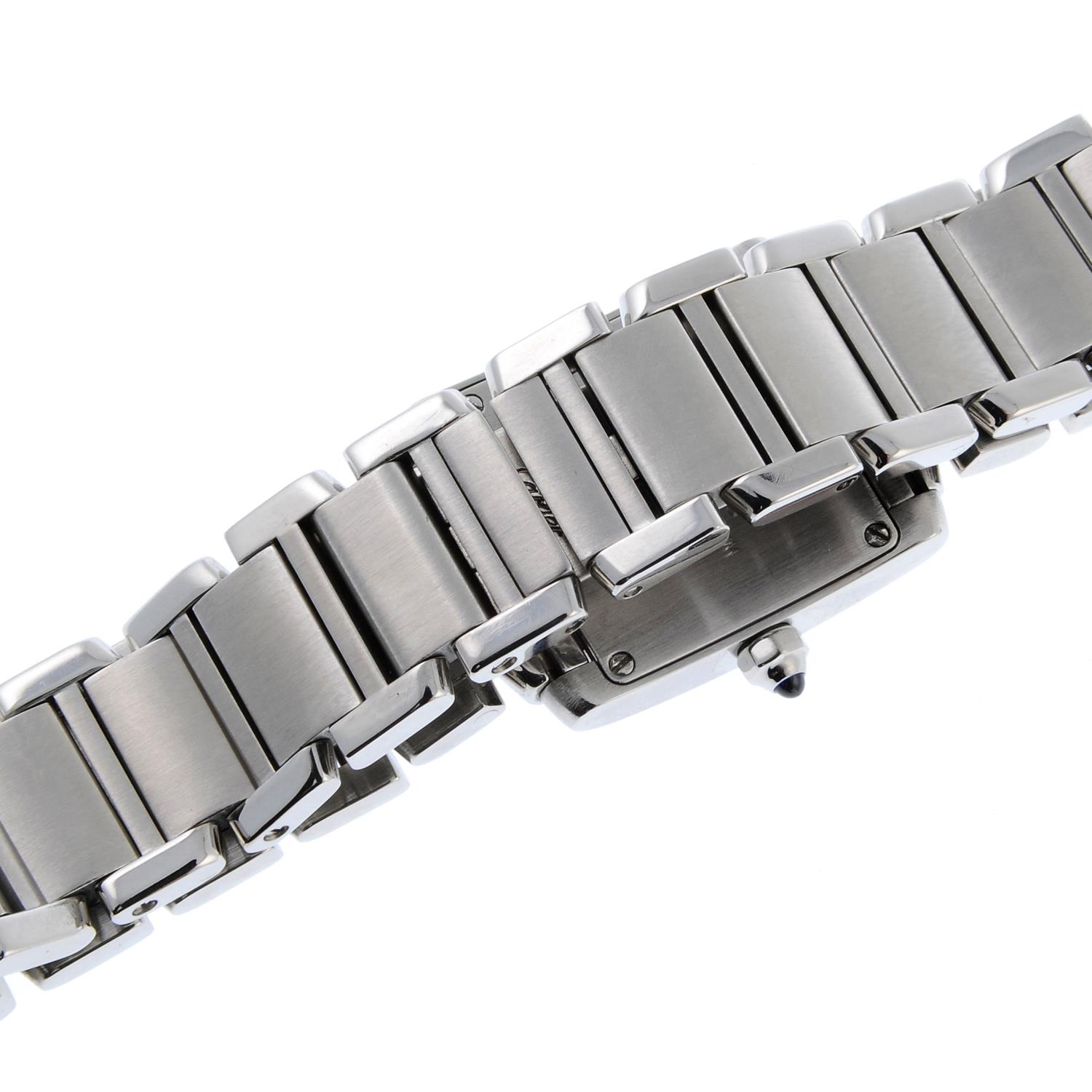 CARTIER - a lady's Tank Francaise bracelet watch. - Image 2 of 4