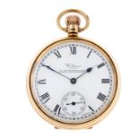 An open face pocket watch by Waltham.