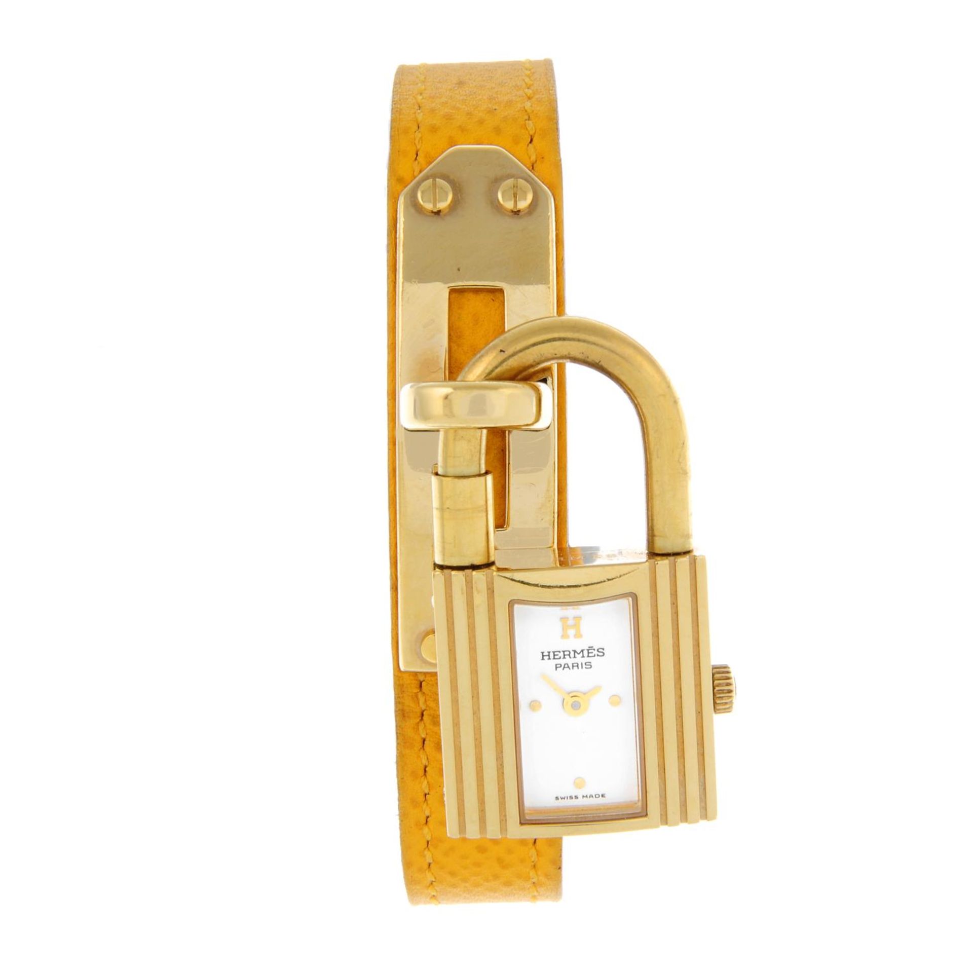 HERMÈS - a lady's Kelly wrist watch.