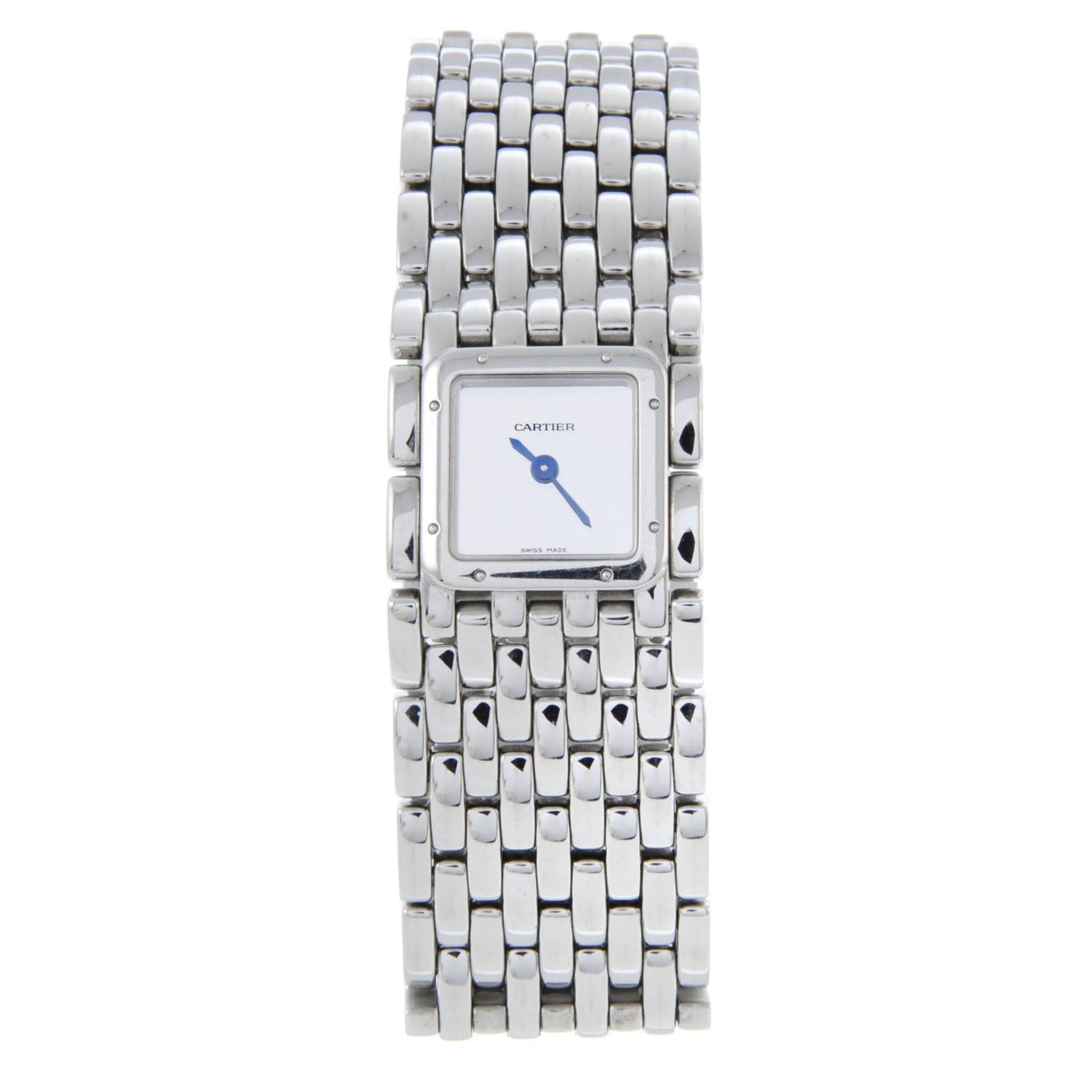 CARTIER - a lady's Panthère Ruban bracelet watch.