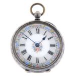 An open face pocket watch.