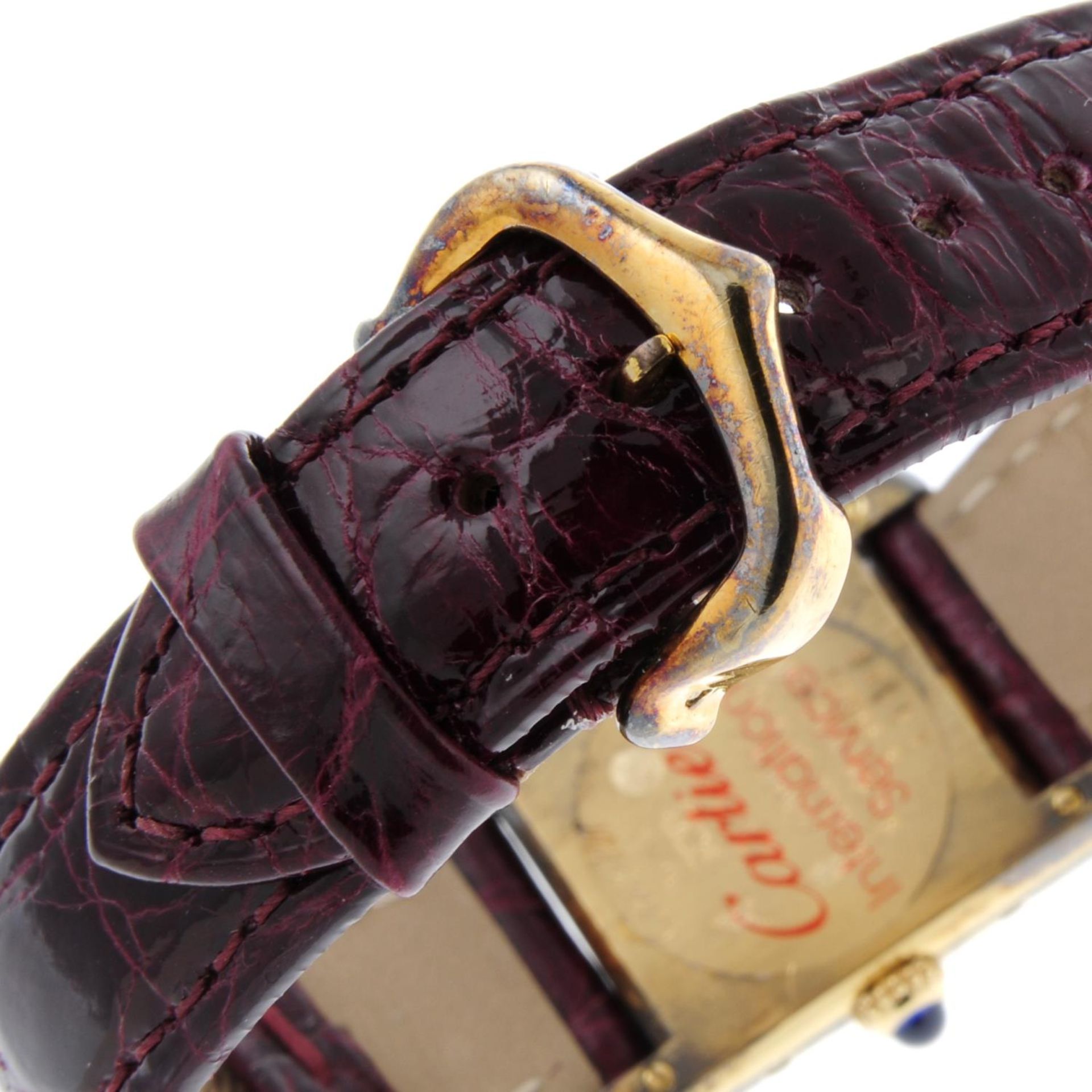 CARTIER - a lady's Must De Cartier Tank wrist watch. - Image 2 of 4
