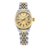 ROLEX - a lady's Oyster Perpetual Date bracelet watch.