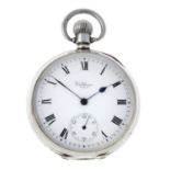 An open face pocket watch by Waltham.