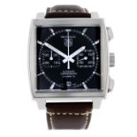 TAG HEUER - a gentleman's Monaco chronograph wrist watch.