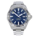 TAG HEUER - a gentleman's Aquaracer Calibre 5 bracelet watch.