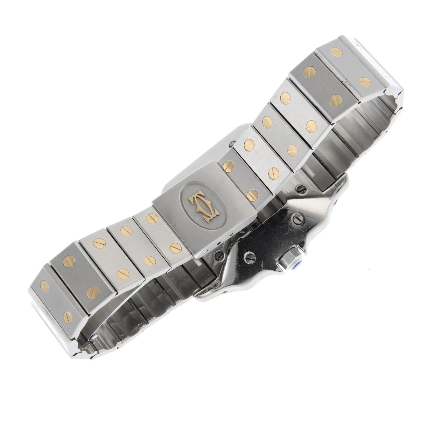 CARTIER - a gentleman's Santos bracelet watch. - Image 3 of 4