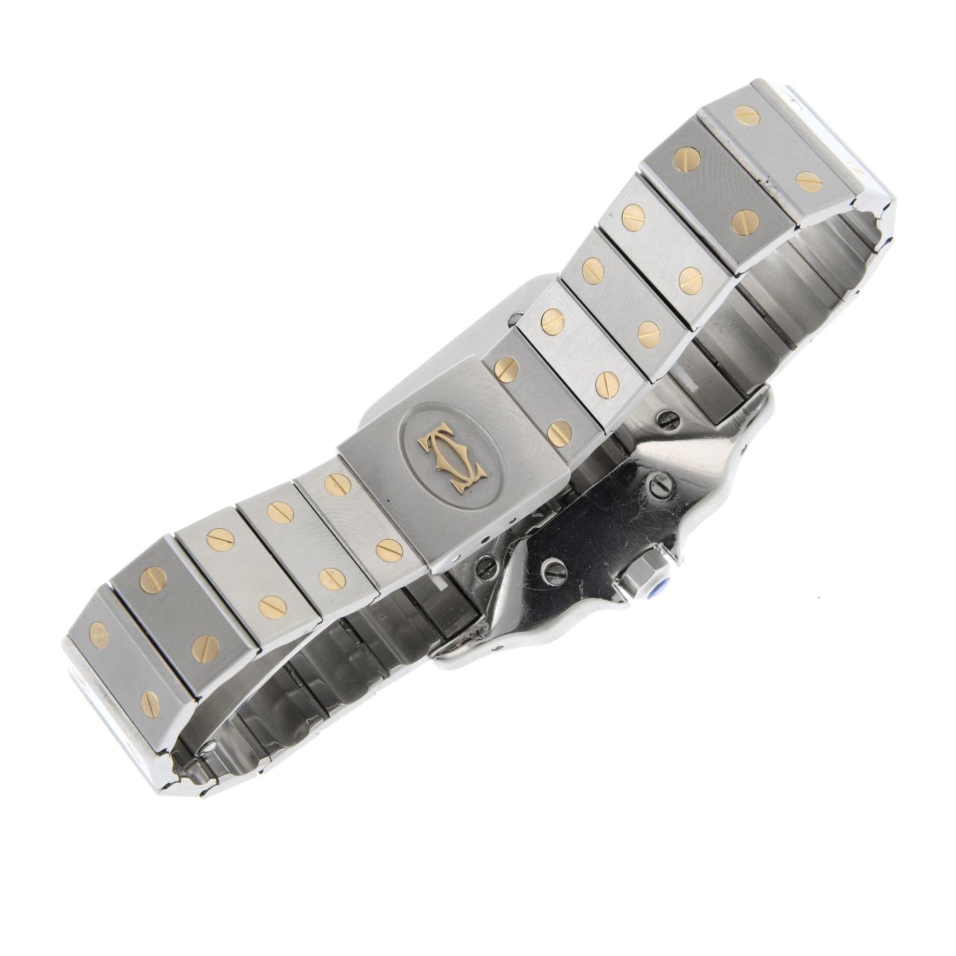 CARTIER - a gentleman's Santos bracelet watch. - Bild 3 aus 4