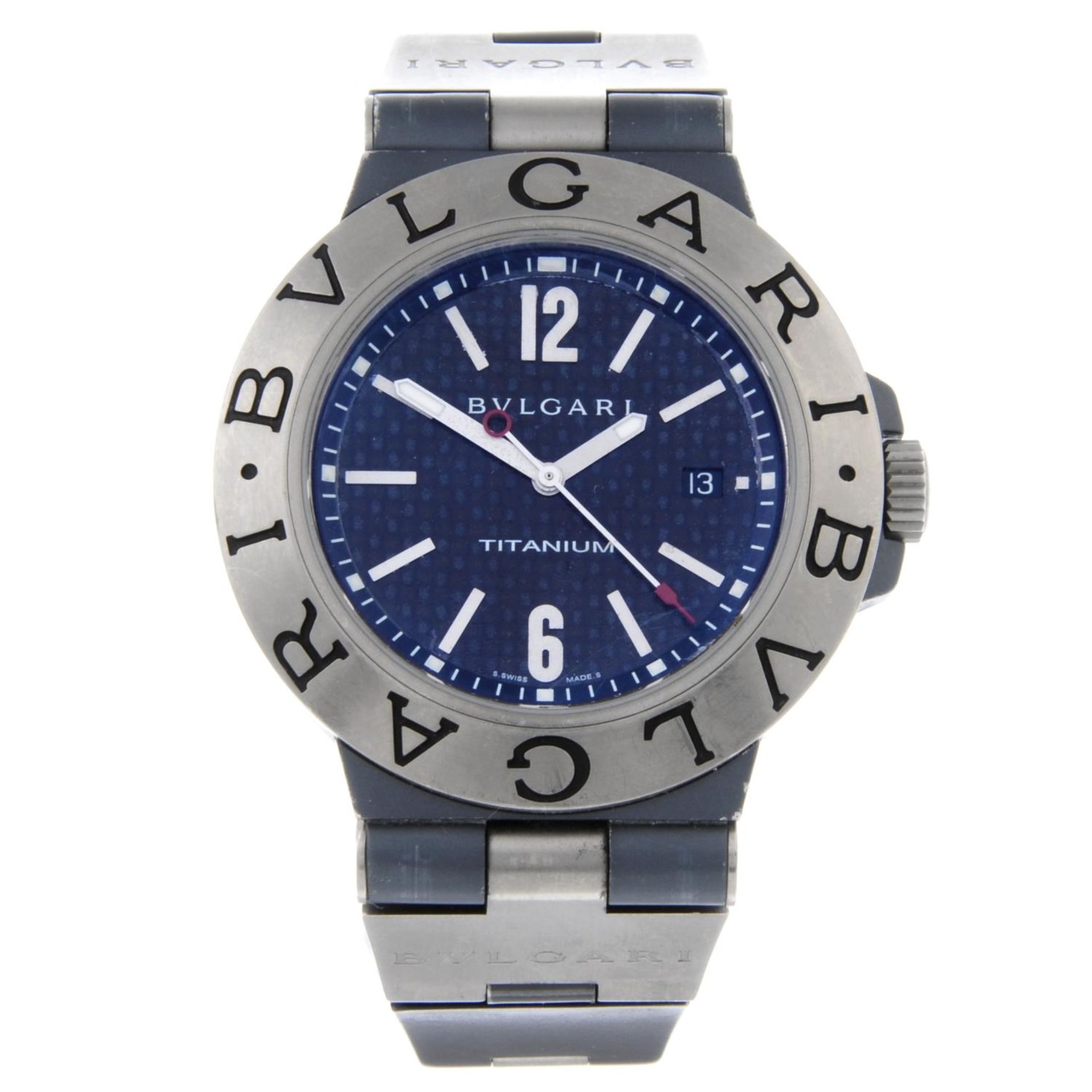 BULGARI - a gentleman's Diagono wrist watch.