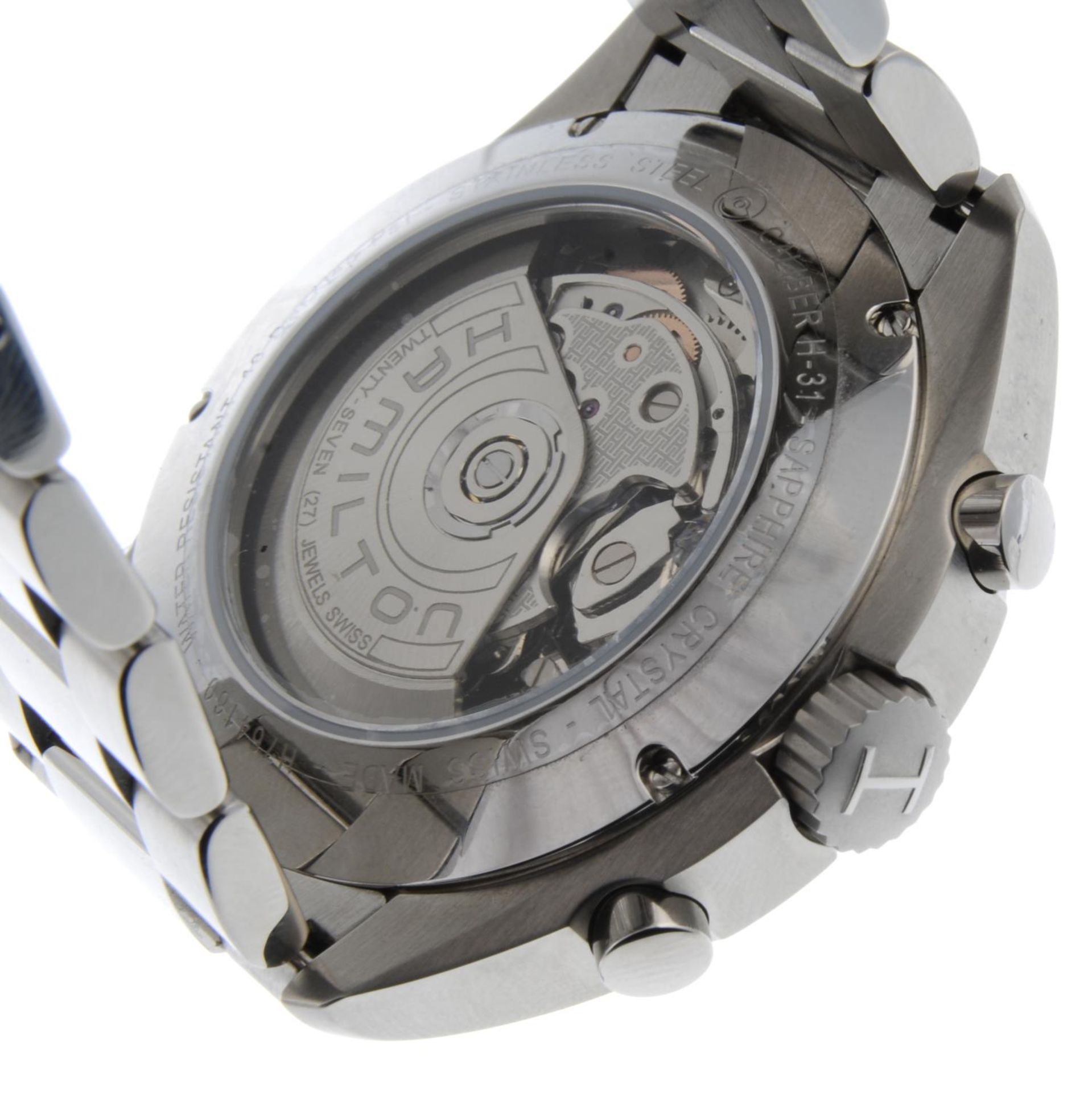 HAMILTON - a gentleman's Khaki Aviation Pilot Pioneer chronograph bracelet watch. - Image 2 of 4